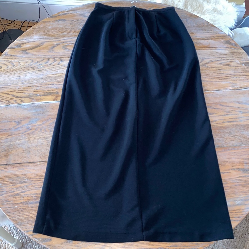 S.C. & CO.(Canada)long slit back skirt/zip front